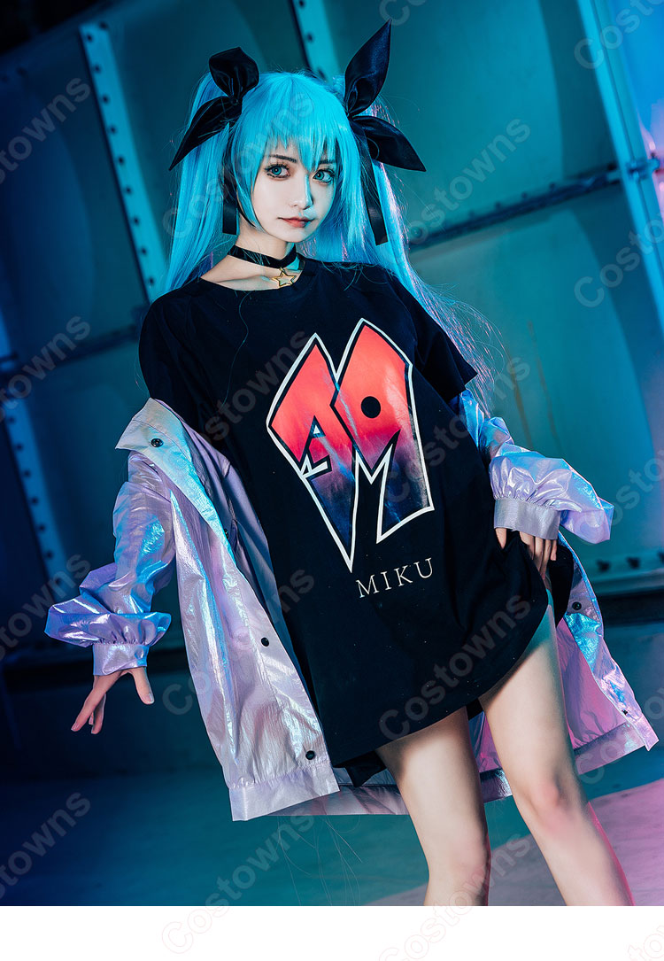初音ミク ストリートファッション風 コスプレ衣装 - Costowns