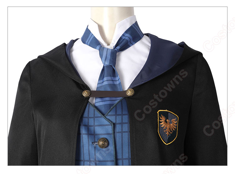 ホグワーツ・レガシー レイブンクロー 女子生徒 制服 コスプレ衣装 ホグワーツ魔法魔術学校のローブ-4