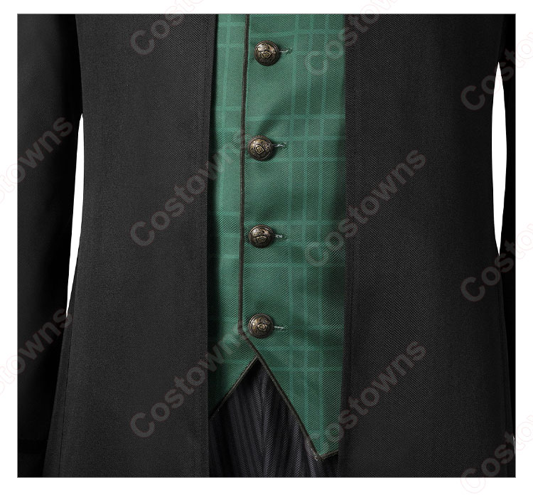 ホグワーツ・レガシー スリザリン 男子生徒 制服 コスプレ衣装 ホグワーツ魔法魔術学校のローブ-4