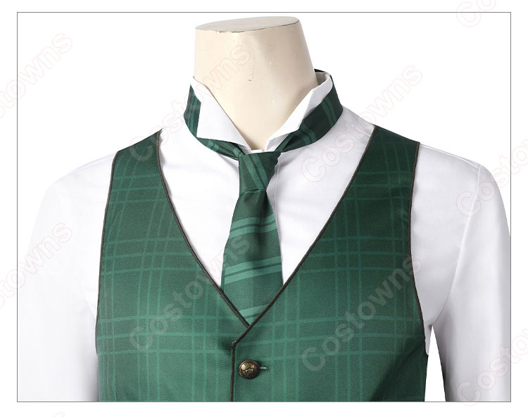 ホグワーツ・レガシー スリザリン 男子生徒 制服 コスプレ衣装 ホグワーツ魔法魔術学校のローブ-8