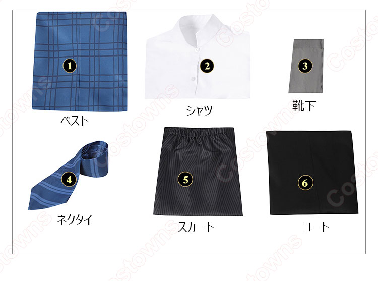 ホグワーツ・レガシー レイブンクロー 女子生徒 制服 コスプレ衣装 ホグワーツ魔法魔術学校のローブ-15