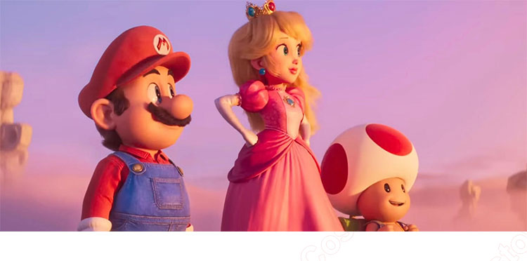 ザ・スーパーマリオブラザーズ・ムービー ピーチ姫 コスプレ衣装-1