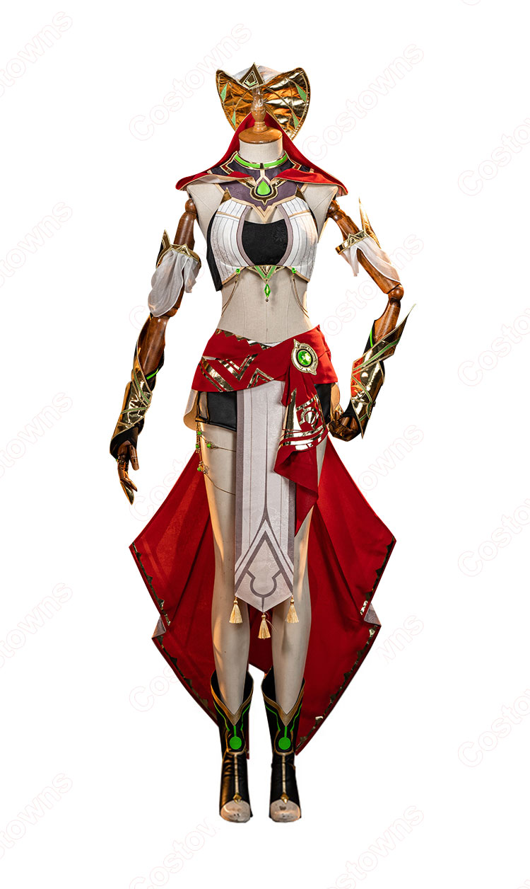 【即日発送可能】 原神 エルマイト旅団 熾砂叙事人 コスプレ 衣装+ウィッグ