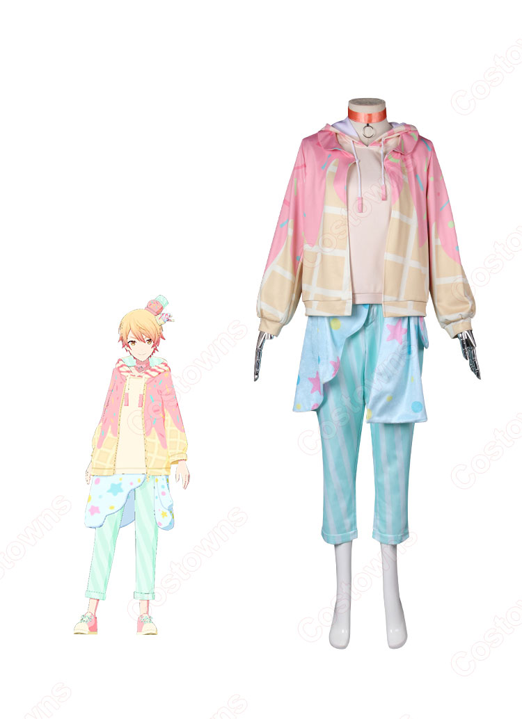 プロセカ 天馬司 パステルアイスクリーム衣装 コスプレ衣装 『プロジェクトセカイ カラフルステージ! feat. 初音ミク』 スイーツ衣装 cosplay 仮装 変装-1