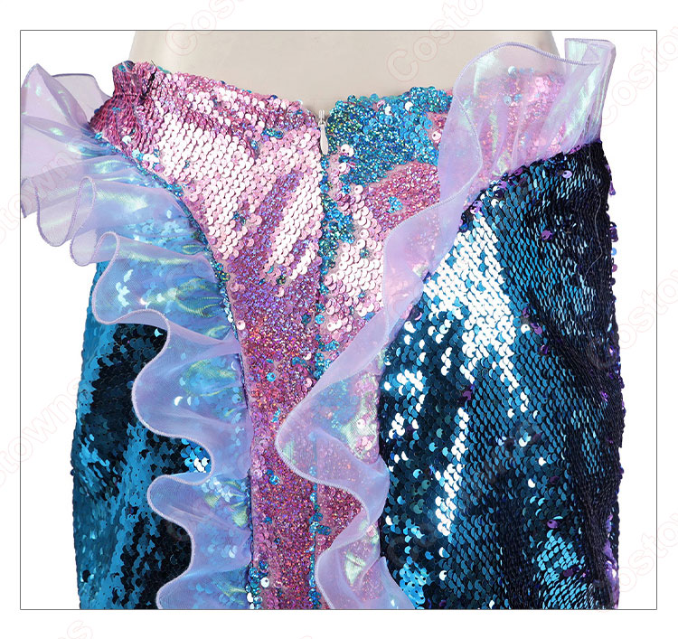 2023年 実写 映画 リトル・マーメイド アリエル コスプレ衣装-9