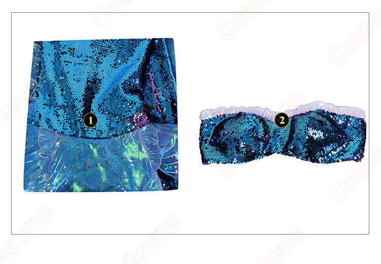 2023年 実写 映画 リトル・マーメイド アリエル コスプレ衣装-13