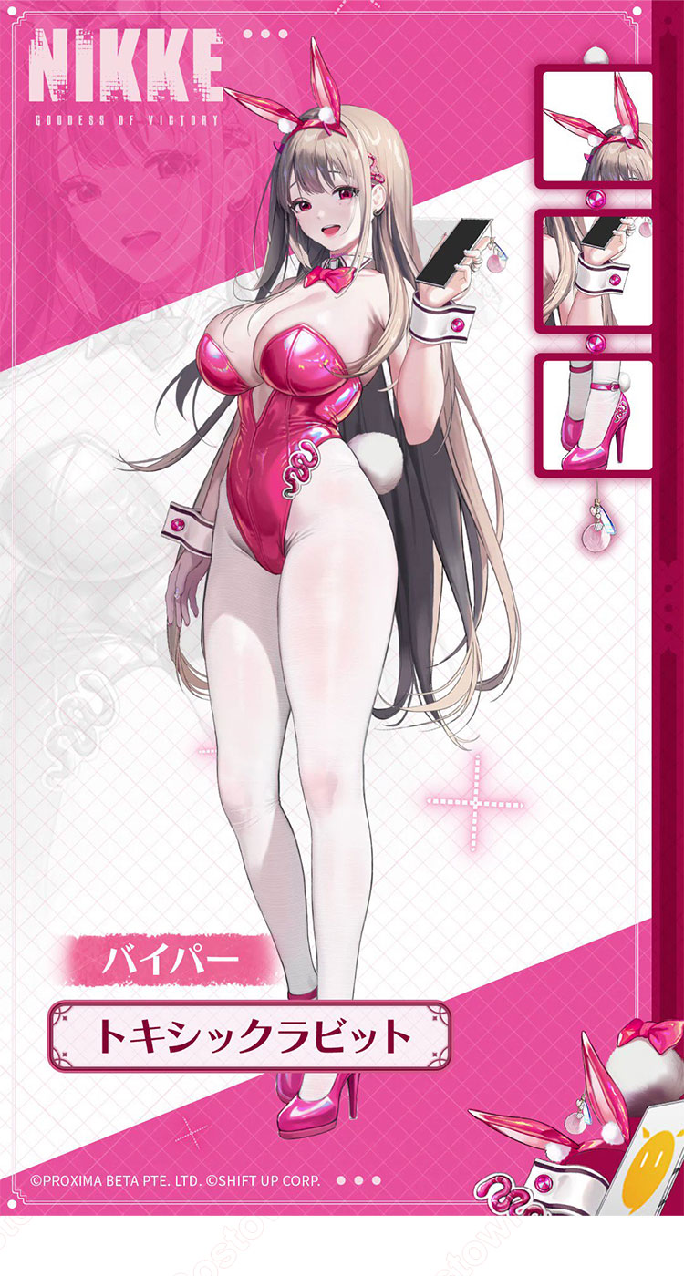 勝利の女神:NIKKE バイパー トキシックラビット コスプレ衣装-1