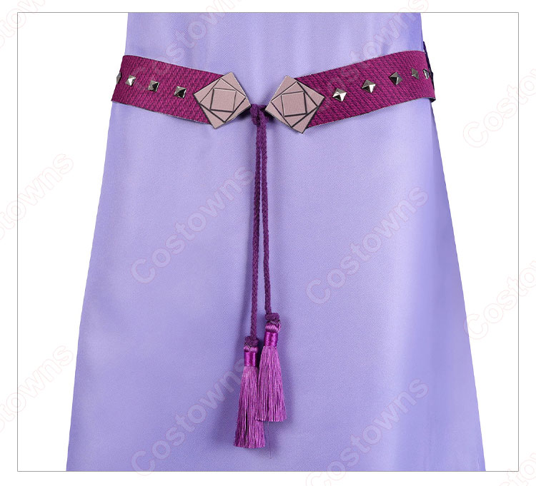 ディズニー 映画 ウィッシュ アーシャ コスプレ衣装-8