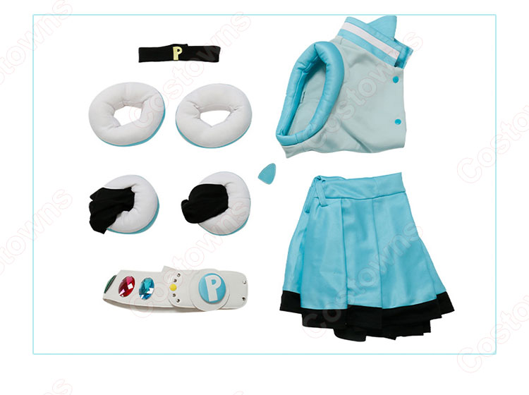 出ましたっ!パワパフガールズZ 豪徳寺みやこ ローリング・バブルス コスプレ衣装-7