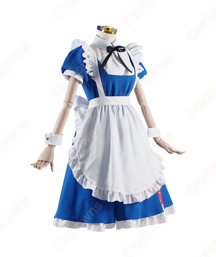 VTuber hololive(ホロライブ) がうる・ぐら メイド服 コスプレ衣装-2