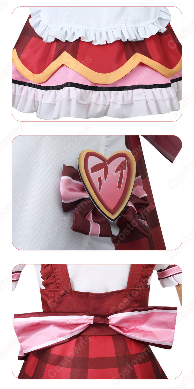 【推しの子】 星野アイ メイド服 コスプレ衣装-6