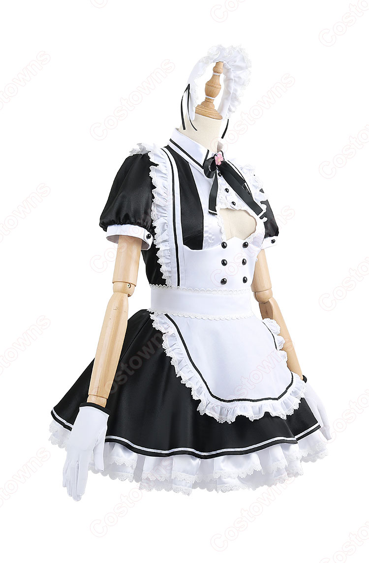 VTuber にじさんじ 愛園愛美 コスプレ衣装 メイド服 - Costowns