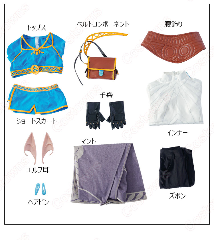 ゼルダの伝説 ティアーズ オブ ザ キングダム ゼルダ姫 コスプレ衣装-13