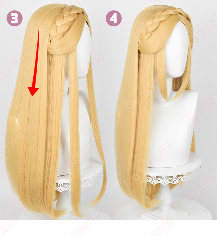 ゼルダの伝説 ティアーズ オブ ザ キングダム ゼルダ姫 コスプレウィッグ-2