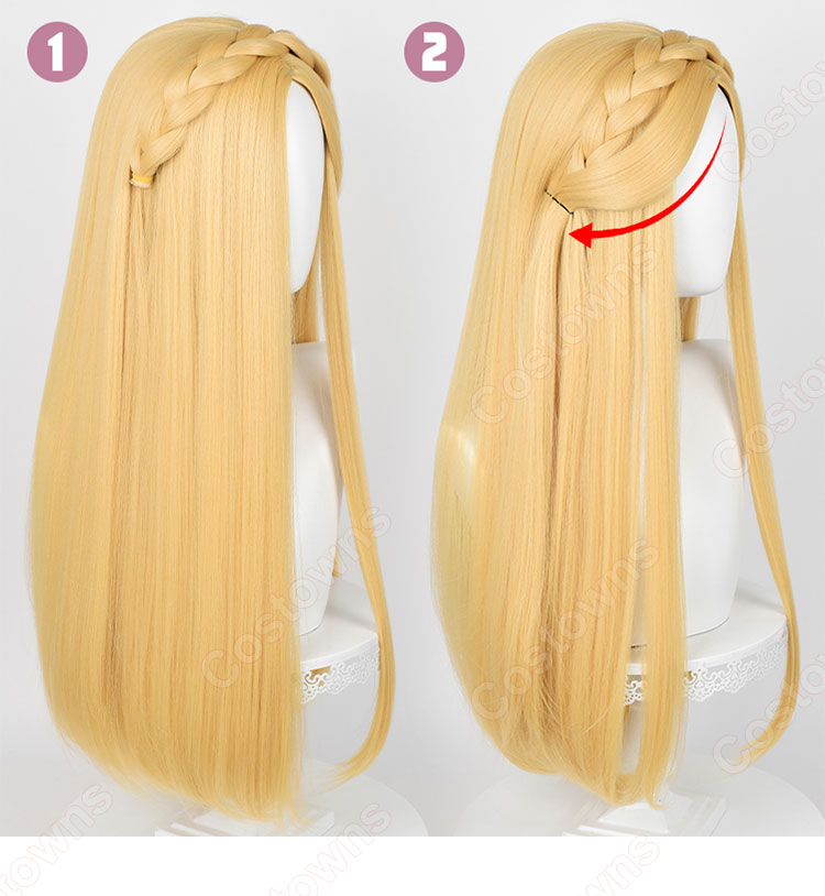 ゼルダの伝説 ティアーズ オブ ザ キングダム ゼルダ姫 コスプレウィッグ-1