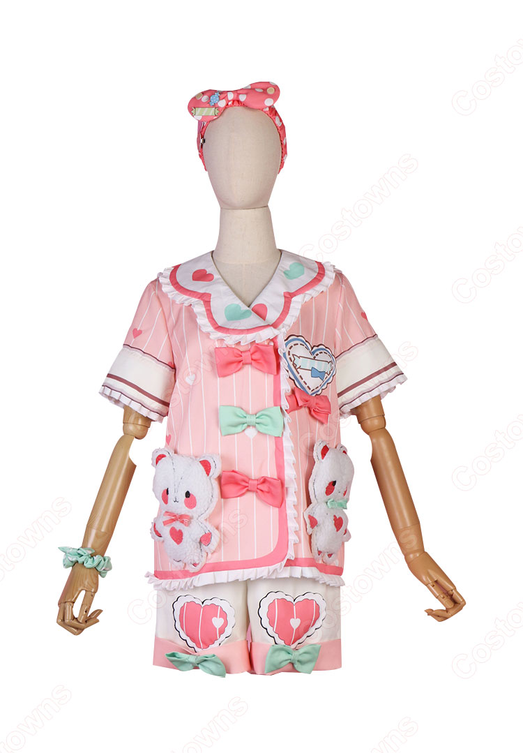 プロセカ 花里みのり コスプレ衣装 パジャマ 『プロジェクトセカイ カラフルステージ! feat. 初音ミク』 cosplay 仮装 変装-1