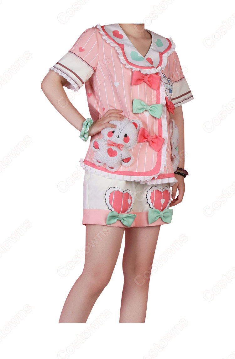 プロセカ 花里みのり コスプレ衣装 パジャマ 『プロジェクトセカイ カラフルステージ! feat. 初音ミク』 cosplay 仮装 変装-4