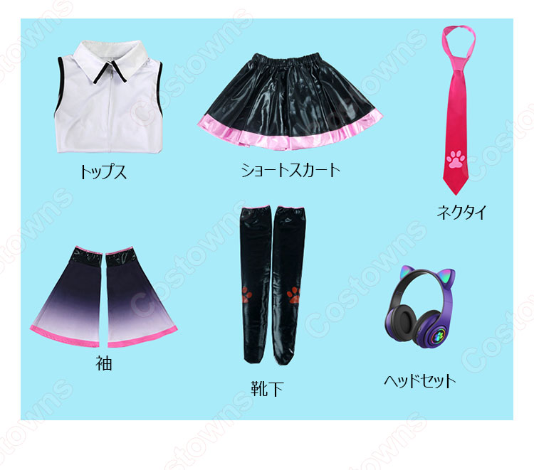 初音ミク Birthday2021 Happy Cat コスプレ衣装-9