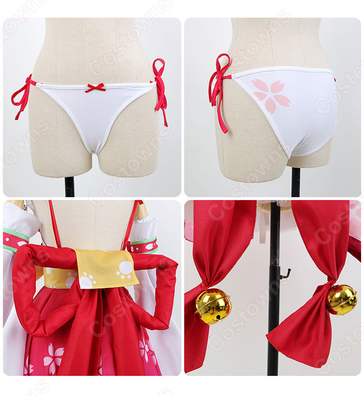 VTuber hololive（ホロライブ） さくらみこ 巫女衣装 コスプレ衣装-8