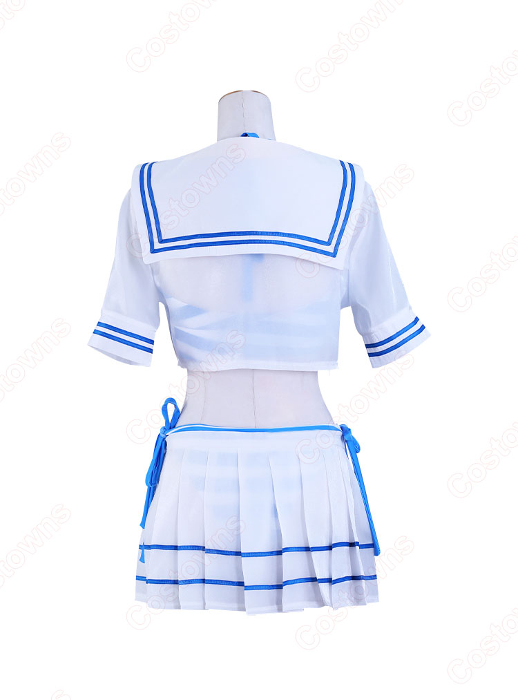 Amazon.co.jp: [YUMI.] レム マリンルック 水着 コスプレ 衣装 仮装 cosplay コスチューム 文化祭 ハロウイン 女性L  : ホビー