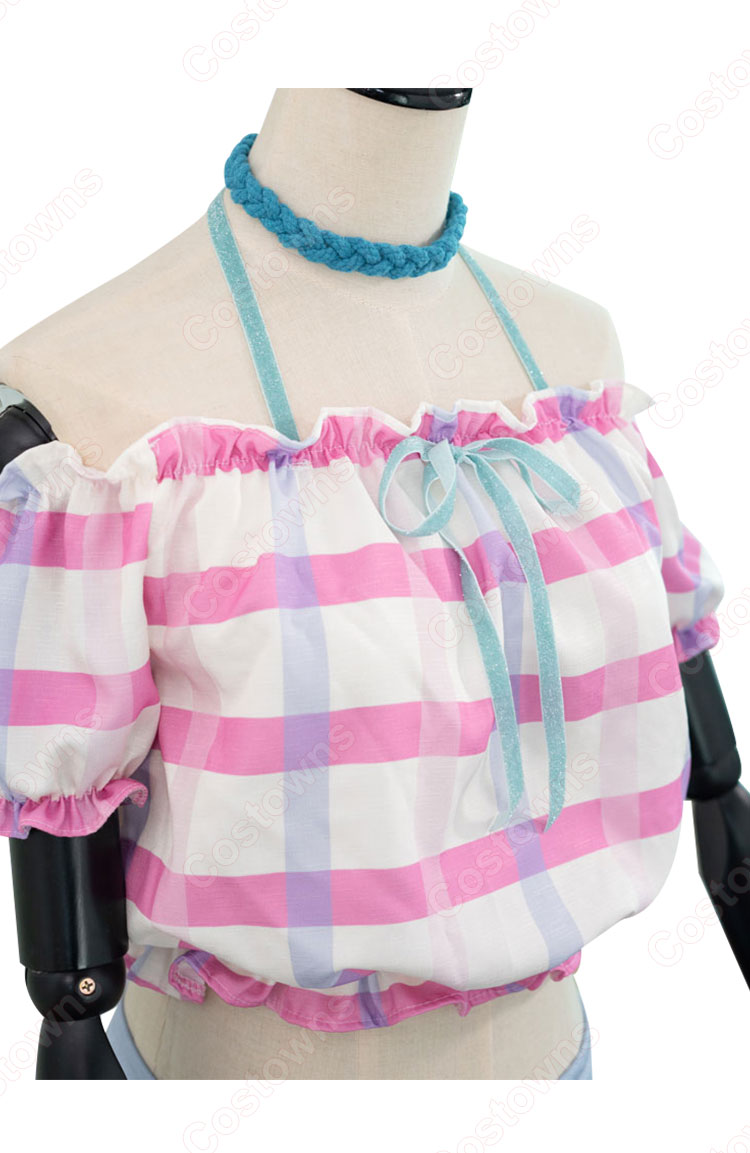 アークナイツ アーミヤ コスプレ衣装 青く燃ゆる心 水着-3