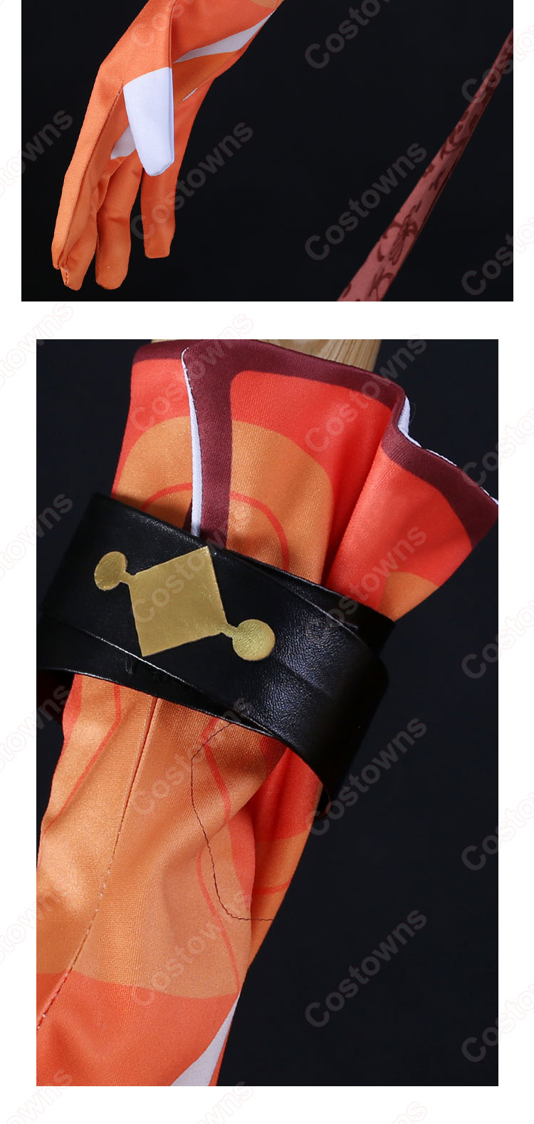 原神 奔狼領 レザー コスプレ衣装-9