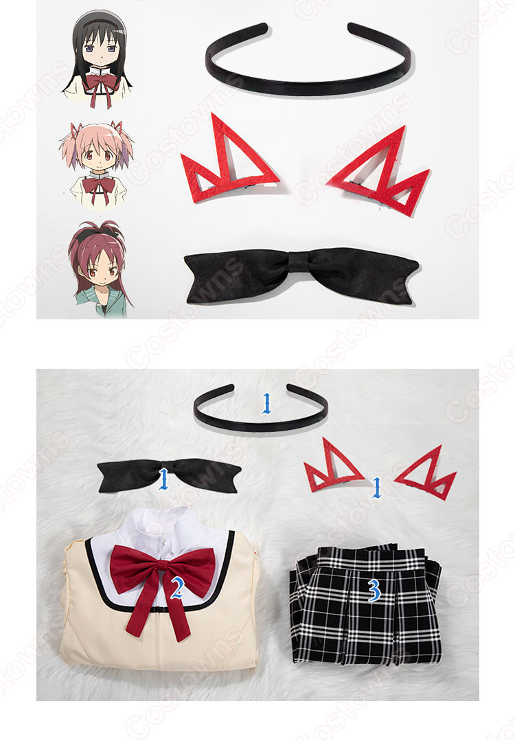 劇場版 魔法少女まどか☆マギカ 鹿目まどか コスプレ衣装-7