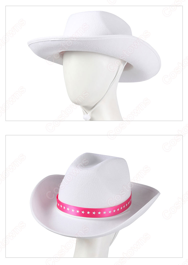 実写化映画 バービー マーゴット・ロビー コスプレ衣装 ピンク カウボーイスタイル-11