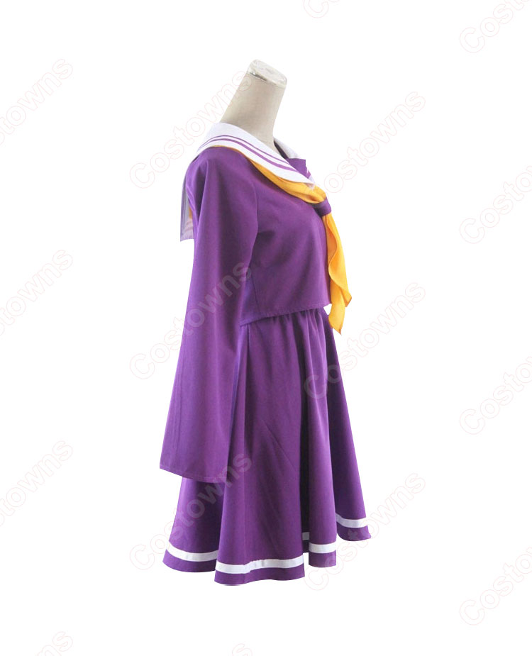 ノーゲーム・ノーライフ 白（しろ） コスプレ衣装 セーラー服-2