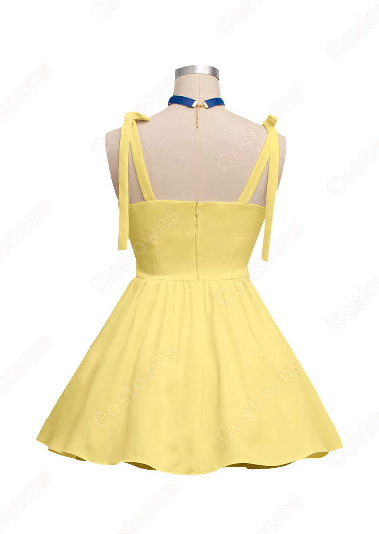 新世紀エヴァンゲリオン 惣流・アスカ・ラングレー コスプレ衣装 黄色ワンピース-3