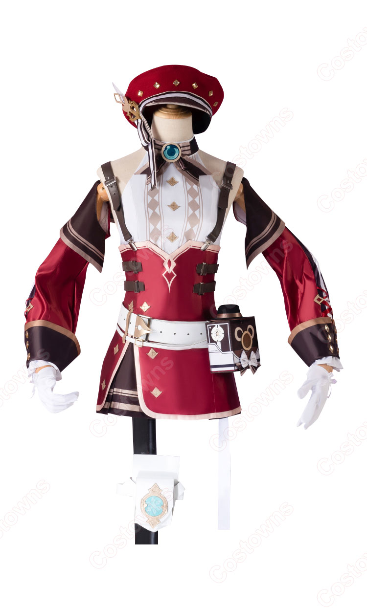 原神 シャルロット コスプレ フルセット 原神 シャルロット 新聞記者 コスプレ衣装 - Costowns
