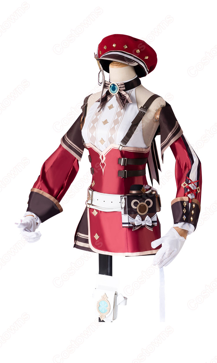原神 シャルロット 新聞記者 コスプレ衣装-2