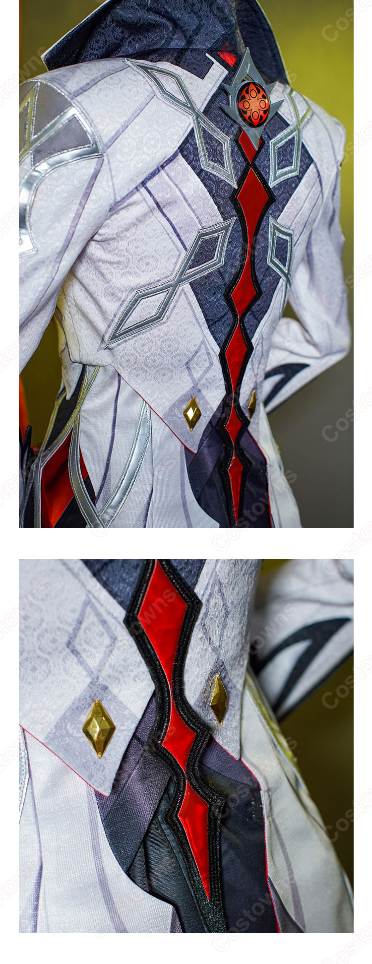 原神 アルレッキーノ 召使 コスプレ衣装-6