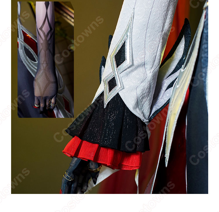 原神 アルレッキーノ 召使 コスプレ衣装-9