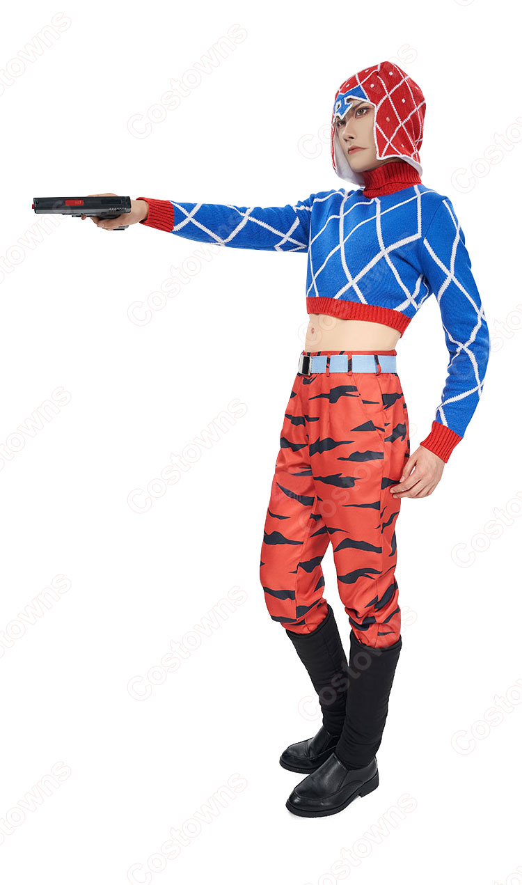 ジョジョの奇妙な冒険 黄金の風 グイード・ミスタ コスプレ衣装-3