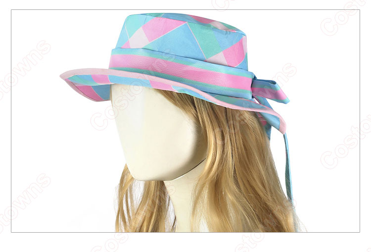 実写化映画 バービー コスプレ衣装 ブルーチェックドレス-11