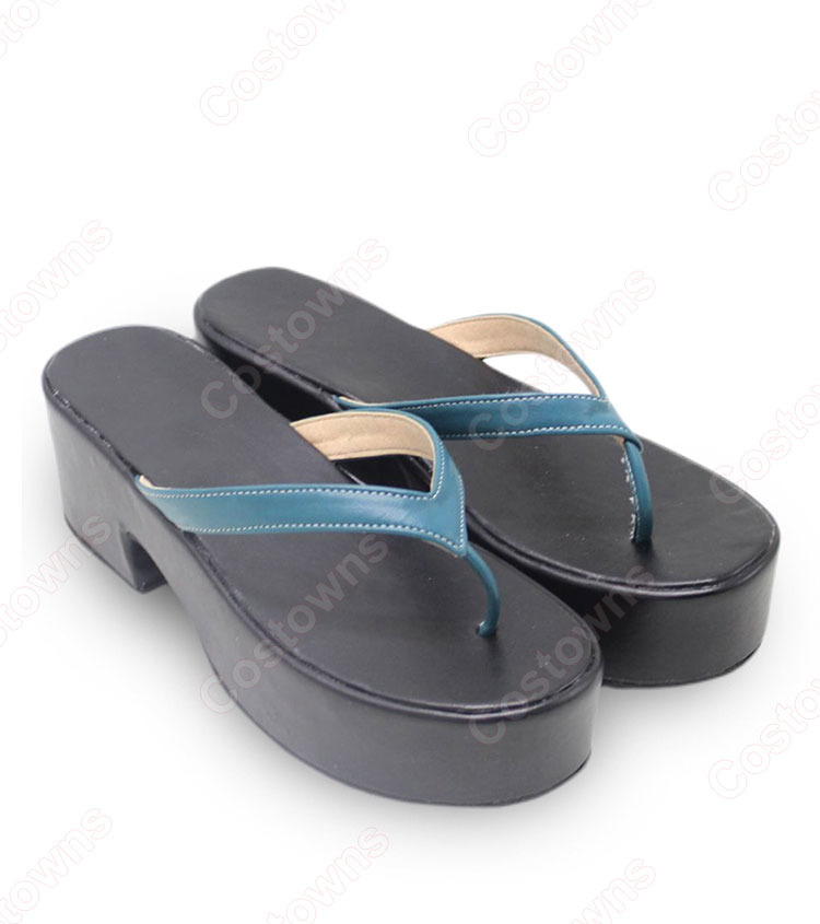 にじさんじ ぽむ れいんぱふ 和風メイド服 コスプレ靴-2