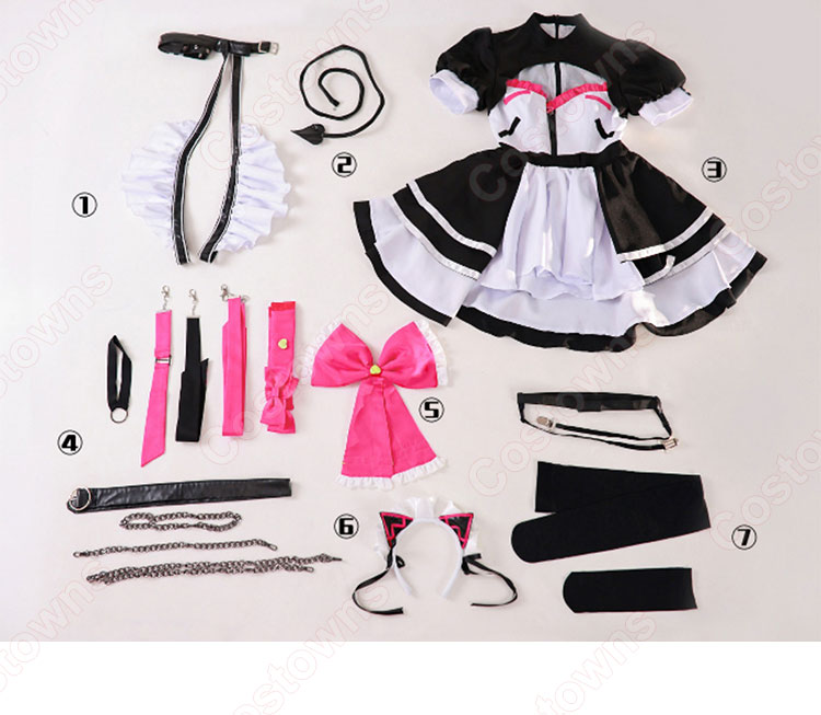 hololive ホロライブ 常闇トワ メイド服 コスプレ衣装-9