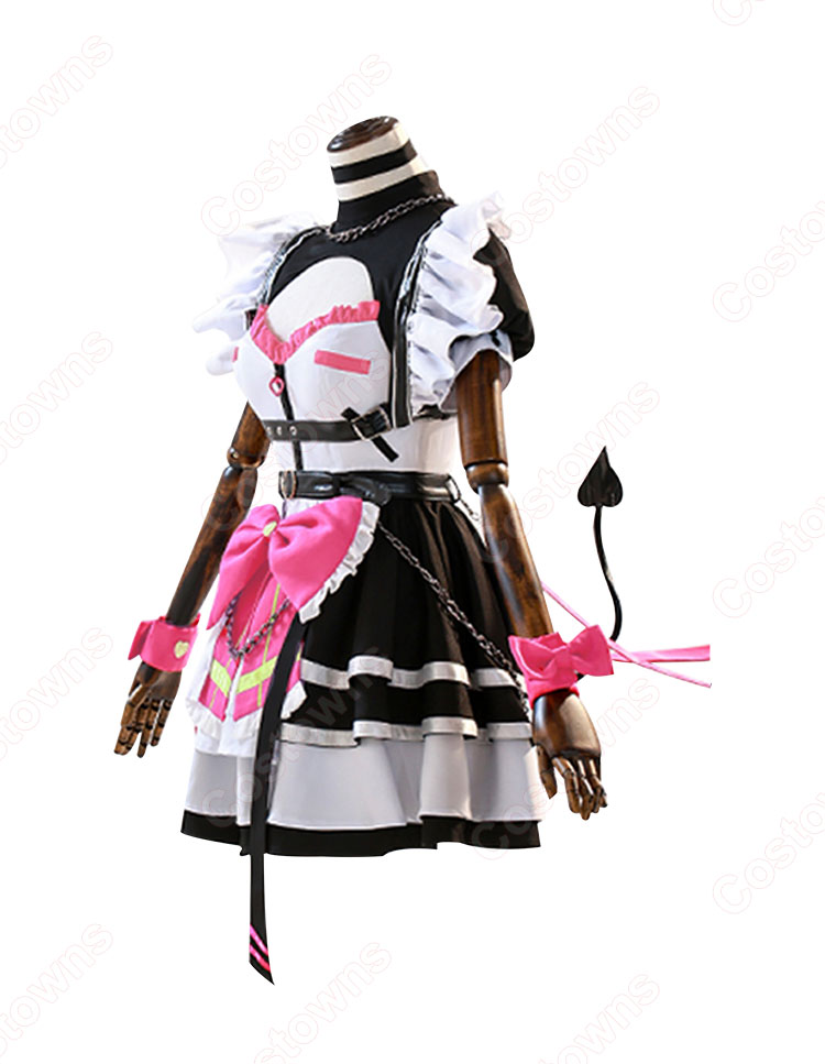 hololive ホロライブ 常闇トワ メイド服 コスプレ衣装-3