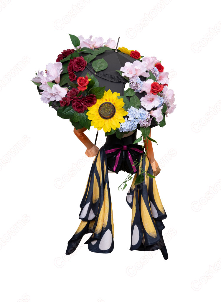 初音ミク アゲハ蝶 ドレス コスプレ衣装-3