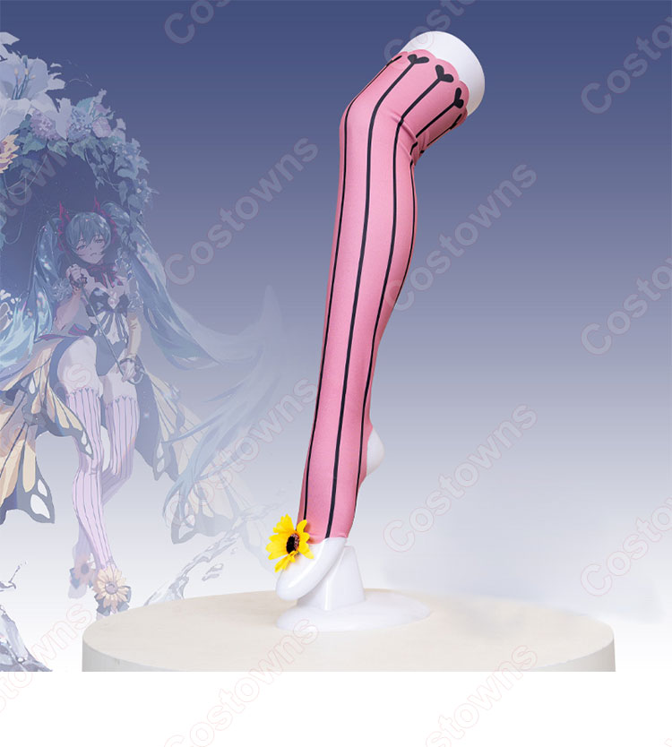 初音ミク アゲハ蝶 ドレス コスプレ衣装-6