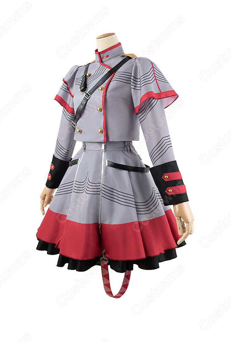 VTuber Synthesizer V AI 重音テト コスプレ衣装-4