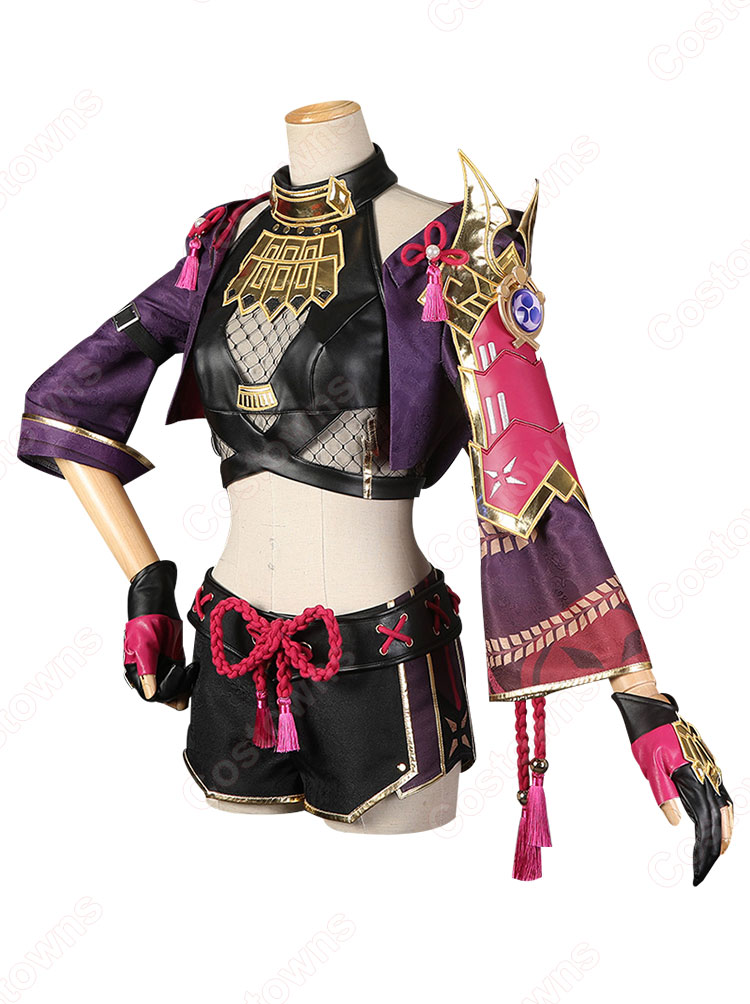 久岐忍(くきしのぶ) コスプレ衣装 『原神』(げんしん) 荒瀧派 煩悩刈除 cosplay 仮装 変装-2