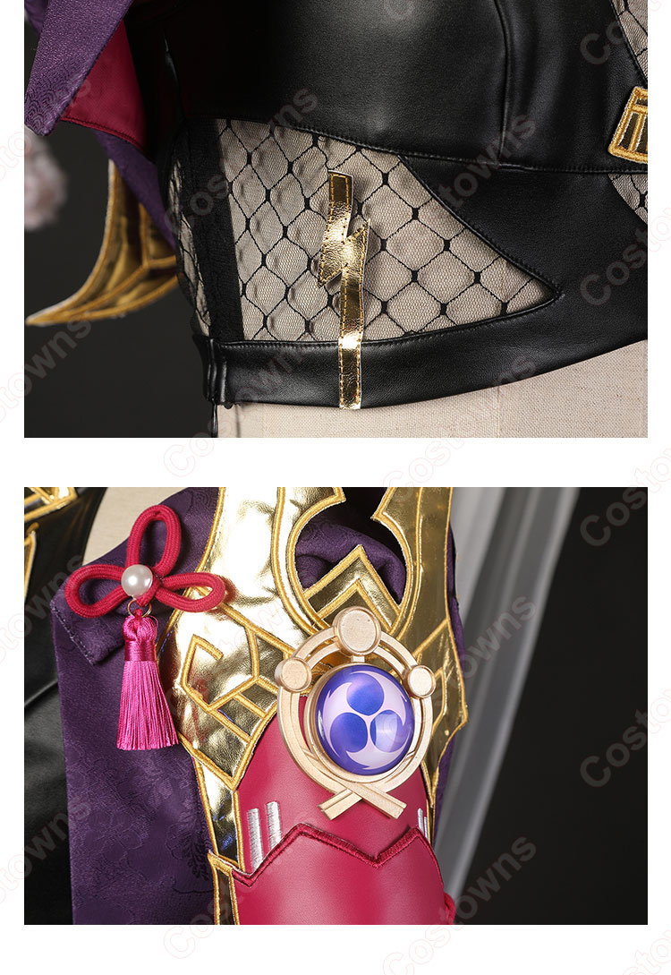 久岐忍(くきしのぶ) コスプレ衣装 『原神』(げんしん) 荒瀧派 煩悩刈除 cosplay 仮装 変装-6