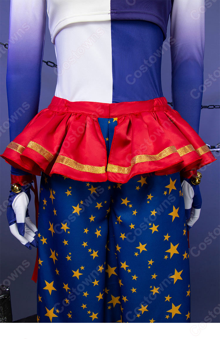 ハロウィン 道化師 コスプレ衣装 ピエロ 衣装 大人用-6