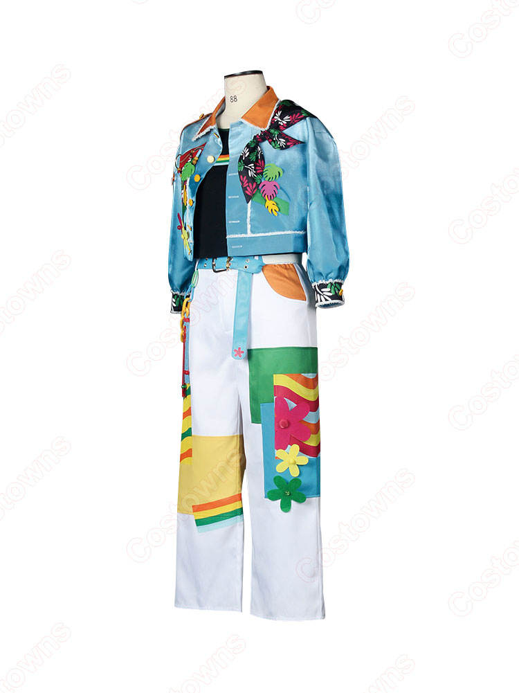 あんさんぶるスターズ!! 流星隊 「RELAX PARADISE」 守沢千秋 南雲鉄虎 高峯翠 仙石忍 深海奏汰 コスプレ衣装 ぎゅっと☆好きを詰めたトロピカルパラダイス トロピカル衣装-3