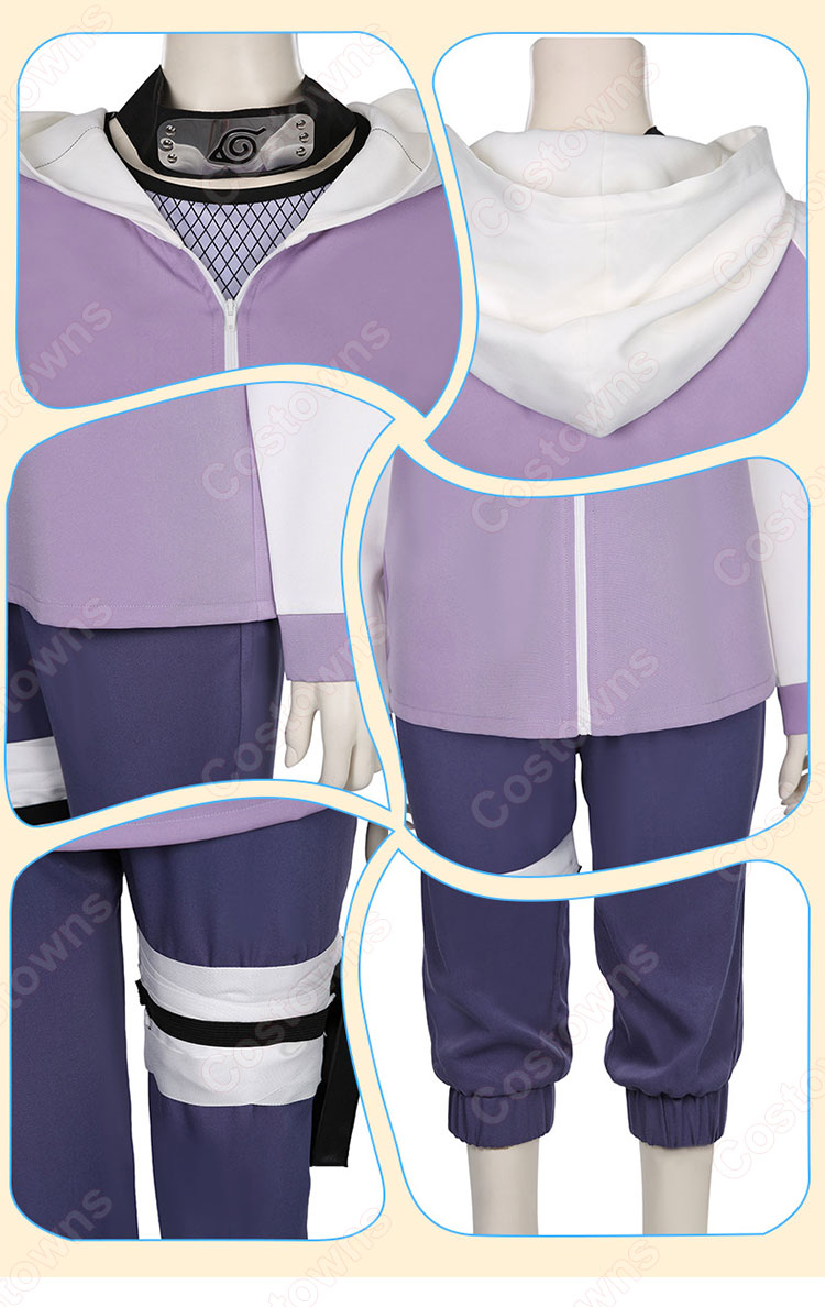 NARUTO -ナルト- 疾風伝 日向ヒナタ コスプレ衣装-5