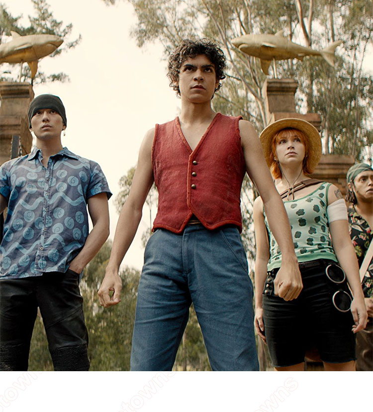 実写版 ONE PIECE ロロノア・ゾロ コスプレ衣装 シャツ-1