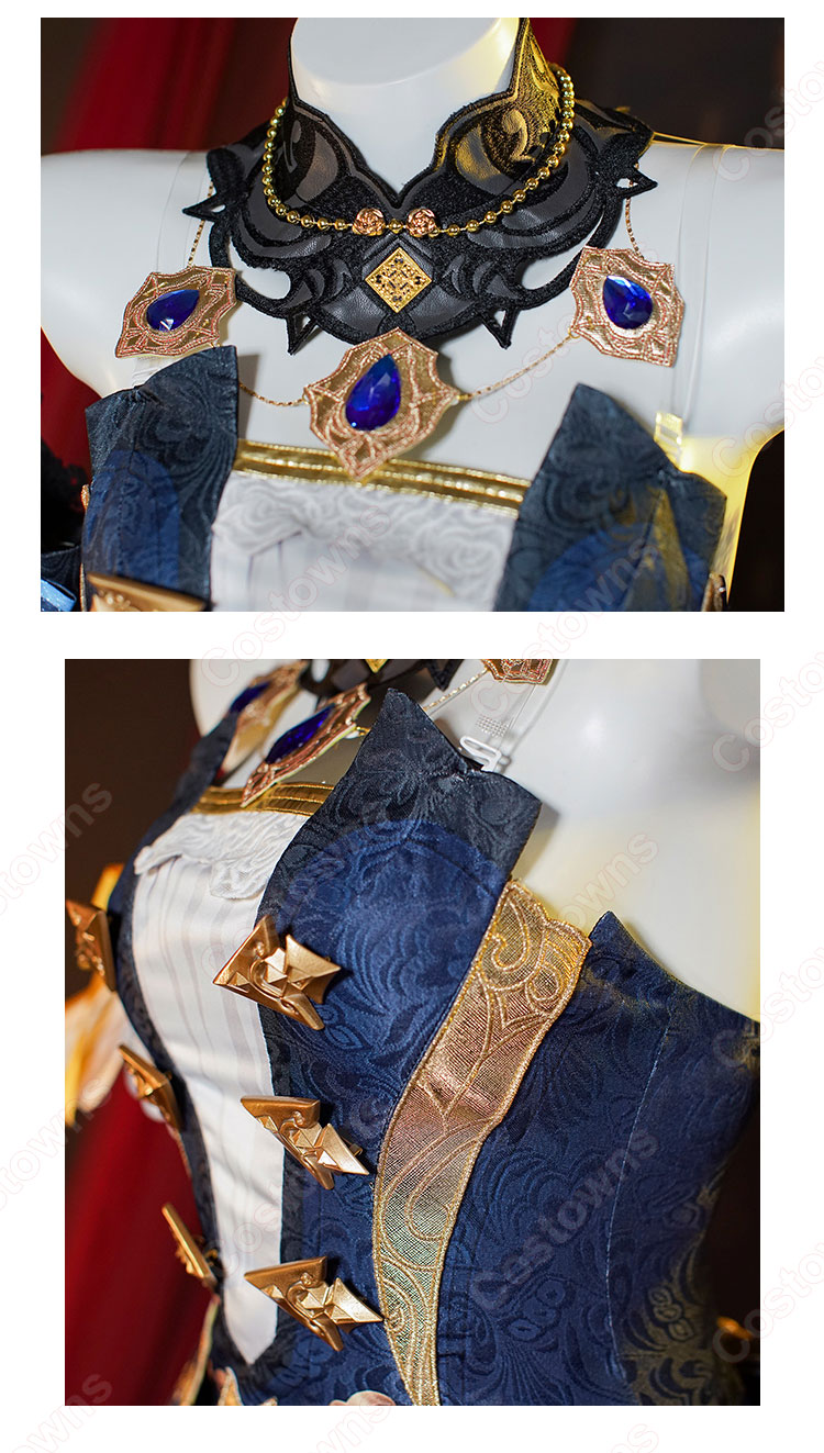 原神 フォンテーヌ ナヴィア コスプレ衣装-5