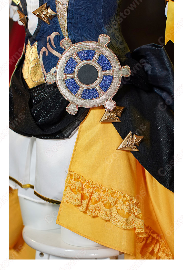 原神 フォンテーヌ ナヴィア コスプレ衣装-8